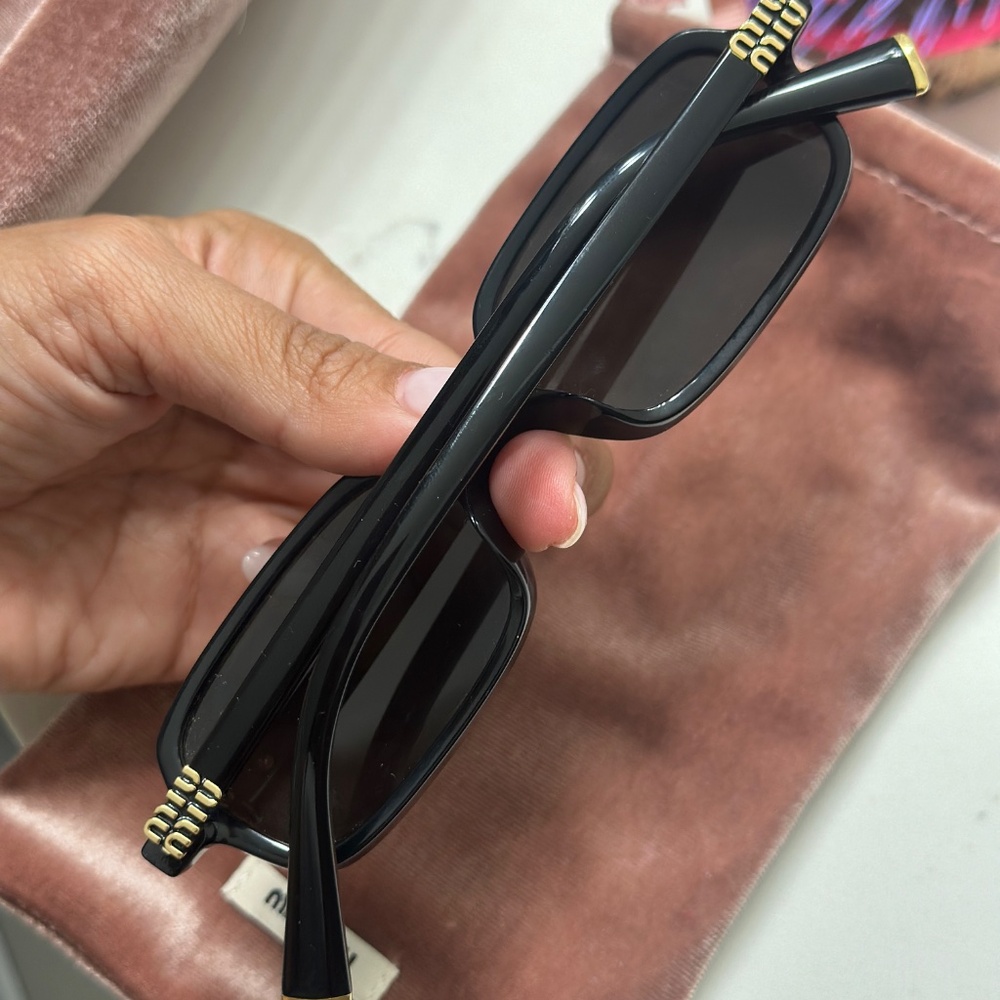 Miu Miu Rectangular Sunglasses Used Like New - image 5